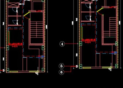 نقشه کامل تاسیسات مکانیکی آپارتمان مسکونی 406 متری در اتوکد