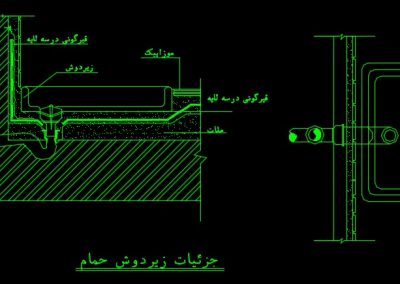 نقشه کامل تاسیسات مکانیکی آپارتمان مسکونی 730 متری در اتوکد